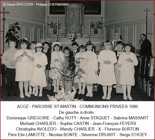 COMMUNION PRIVEE 1986 1 CHERM 640