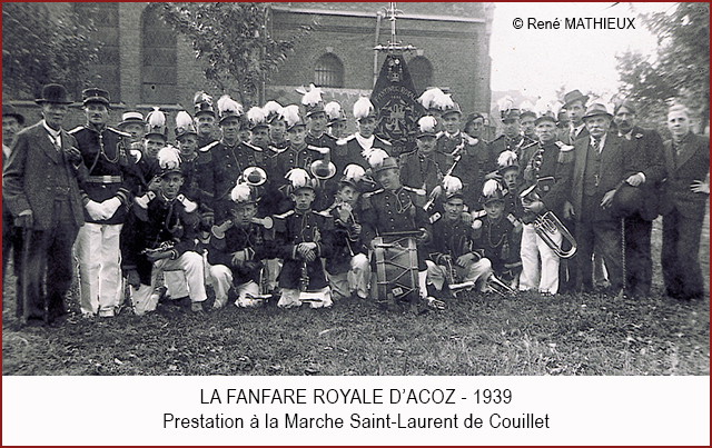 Fanfare d'acoz à Couillet 1939 640