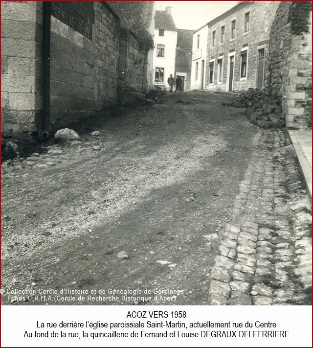 3 ACOZ RUE DERRIERE EGLISE VERS 1958 640