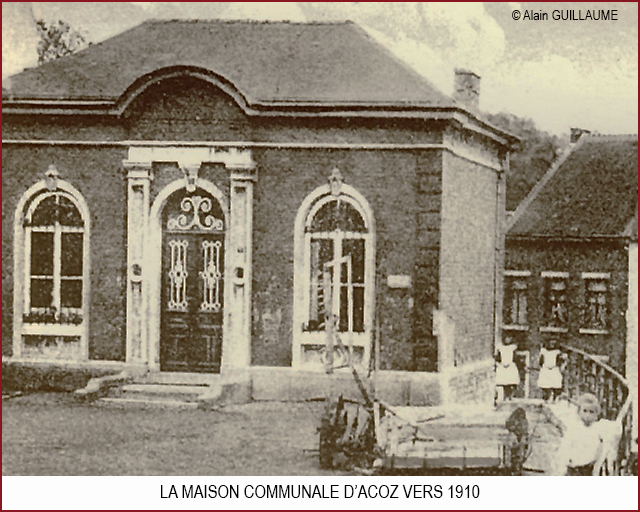 ACOZ, maison communale et poste, vers 1910 640