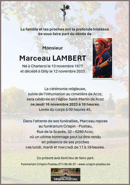 DECES M LAMBERT blog